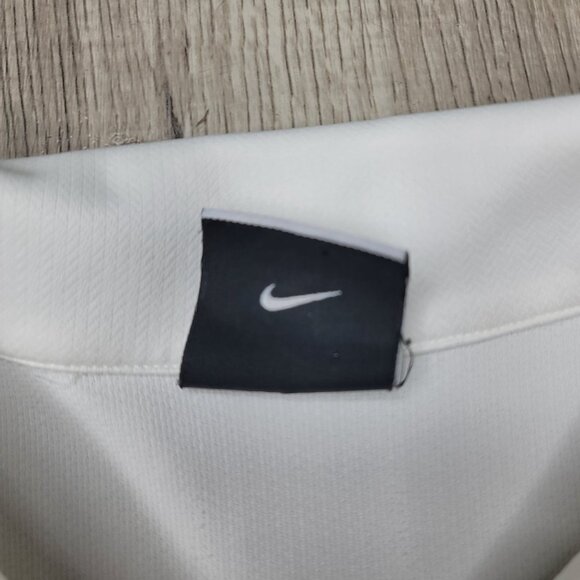 Nike Golf Dri-Fit with embroidered Cadillac Crest Polo Shirt size XL White - Picture 6 of 6